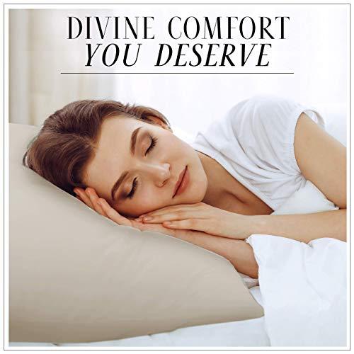 Italian Luxury Italian Luxury Body Pillow Cover - Soft 21\" x 60\" Microfiber Long Pillow Case w/ No Zipper - Fits 20\" x 54\" Pillow, Machine Washable, Black