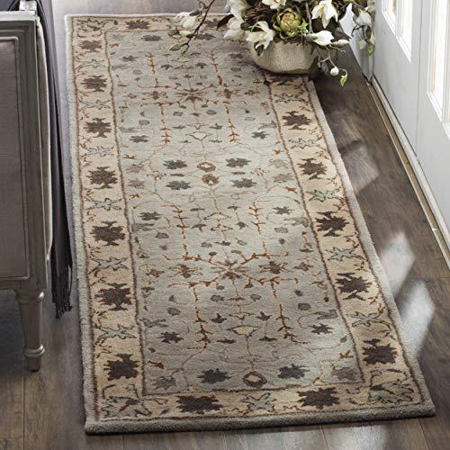 Safavieh SAFAVIEH Heritage Collection Runner Rug - 2\'3\" x 8\', Green & Beige, Handmade Traditional Oriental Wool, Ideal for High Traffic Areas in Living Room, Bedroom (HG864A)