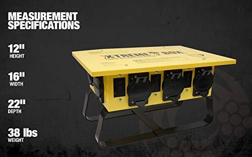 Southwire Southwire X-treme Power Distribution Box, Temporary Power Box, 50-Amp, 125/250V, GFCI 6506UGSX