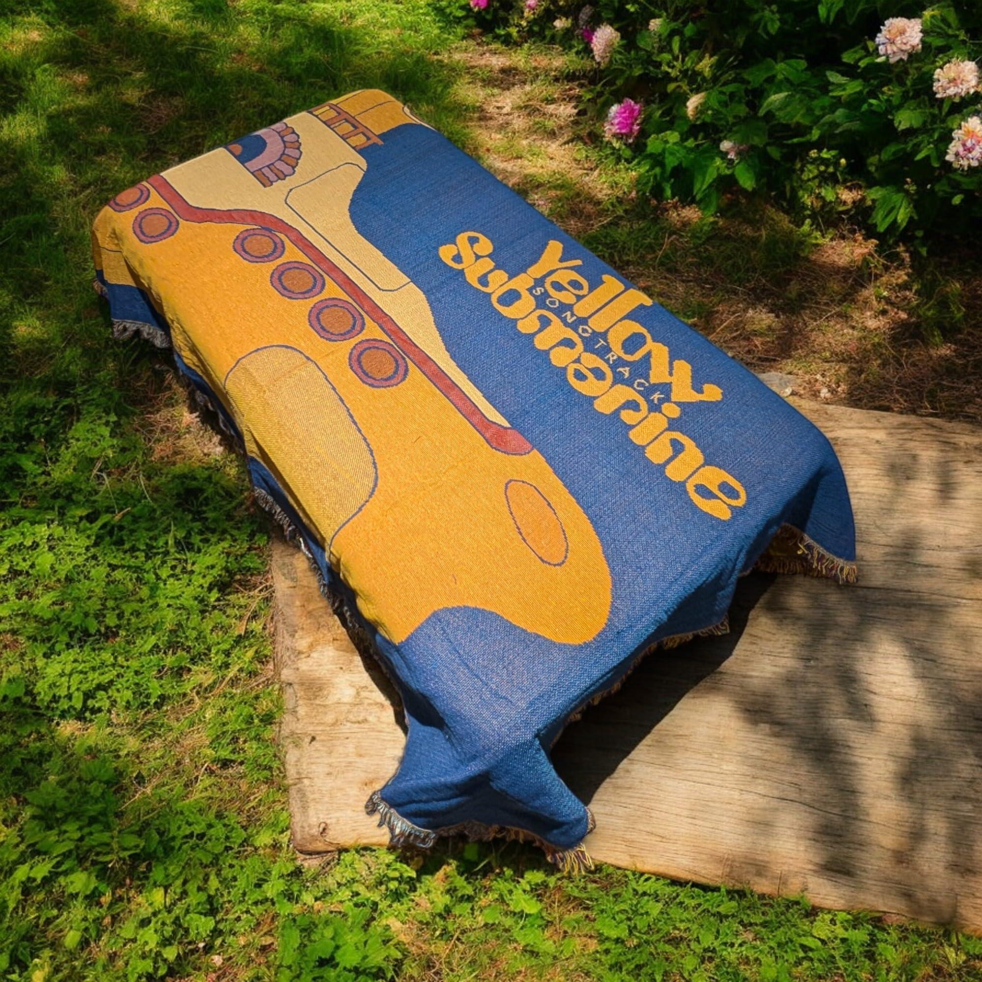 D.M.C New York D.M.C New York Yellow Submarine Cover Blanket Throw, Music Camp Blanket, for All Seasons (Full)