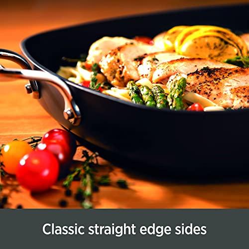 All-Clad All-Clad Essentials Hard Anodized Nonstick Sauce Pan Set 4 Piece, 2.5, 4 Quart Oven Broiler Safe 500F Pots and Pans, Cookware Black