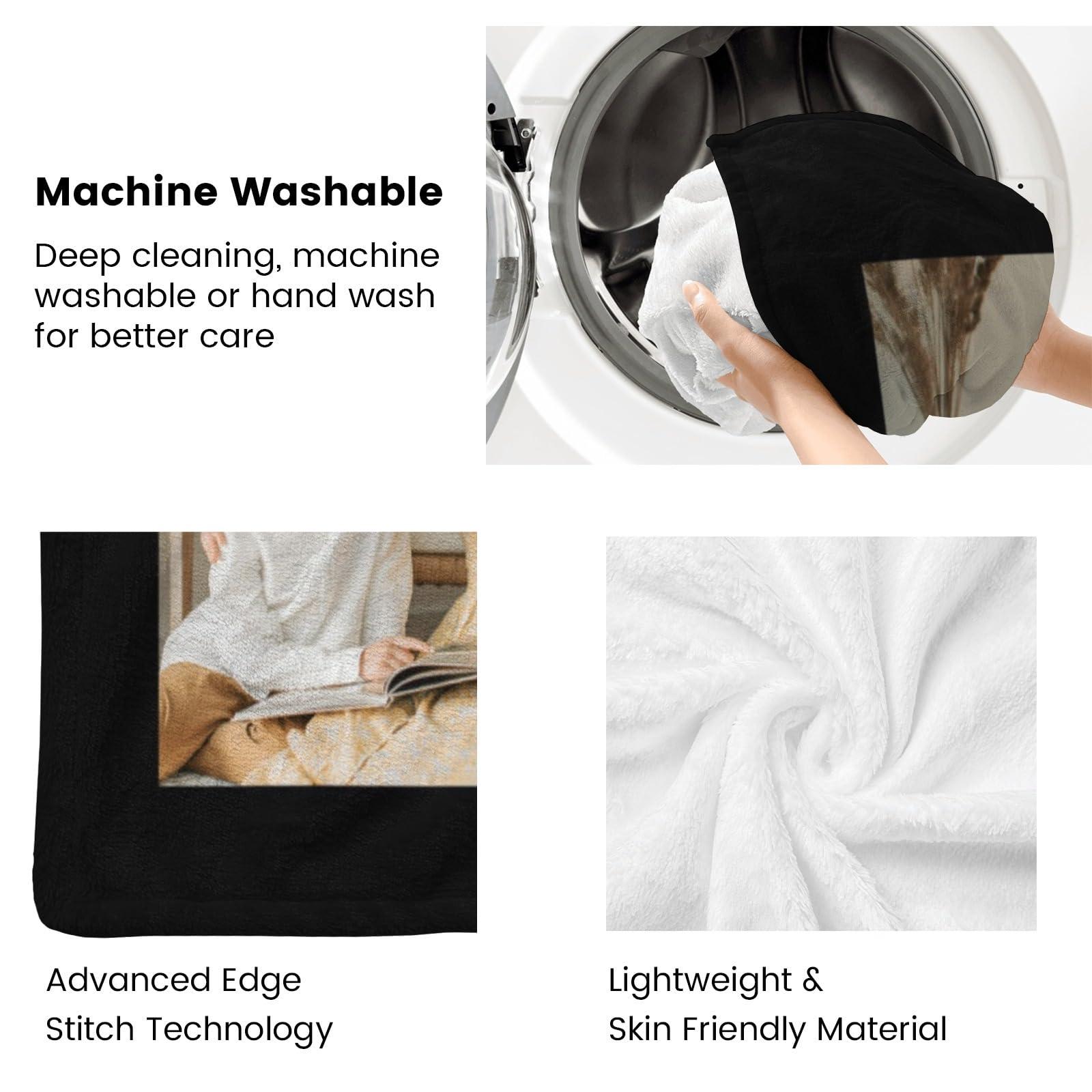 Customization of lover Custom Photo Blanket for Kids Adult Picture Personalized Blanket and Customized Blankets as Mothers Day Birthday Anniversary Valentine\'s Day Gifts