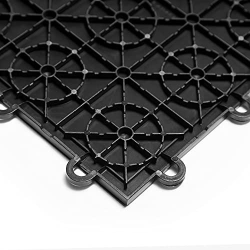 IncStores IncStores 3/8\" Thick Snap Together Dance Flooring Tiles | 12x12 Printed Vinyl Dance Floor Tiles for Practice & Performance | Oak | 1 Tile Pack