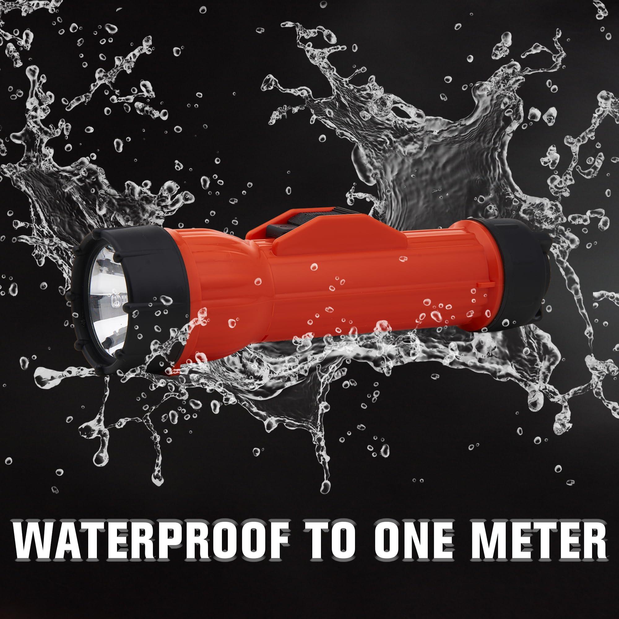 BRIGHT STAR BRIGHT STAR 2124 | Intrinsically Safe, Water-Resistant 3D Cell Incandescent Flashlight Unbreakable, Emergency Light for Hazardous Environments | 80 Lumens, 100 Meter Beam | Industrial LED Torch (2217-LED)