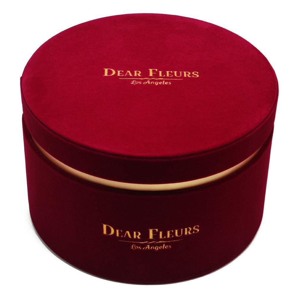 Dear Fleurs Los Angeles Dear Fleurs Los Angeles Velvet Roses (Hot Pink, Large Red Velvet Box)