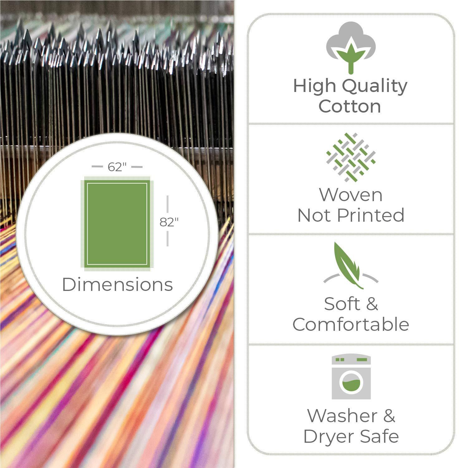 Pure Country Weavers Pure Country Weavers William Morris Oak Tree Gold Blanket XL - Arts & Crafts - Gift Tapestry Throw Woven from Cotton - Made in The USA (82x62)