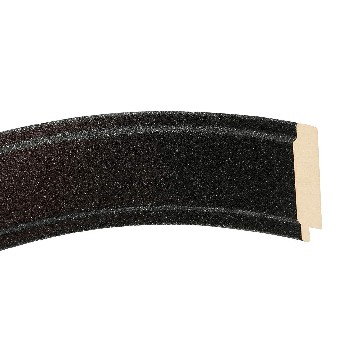 ArtToFrames ArtToFrames 28 x 28 Inch 830 Circle Frame Black Silver Picture Frame Comes with Circle Acrylic Std, Circle Frame Back and Wall Hanging Hardware (830C2828BS)