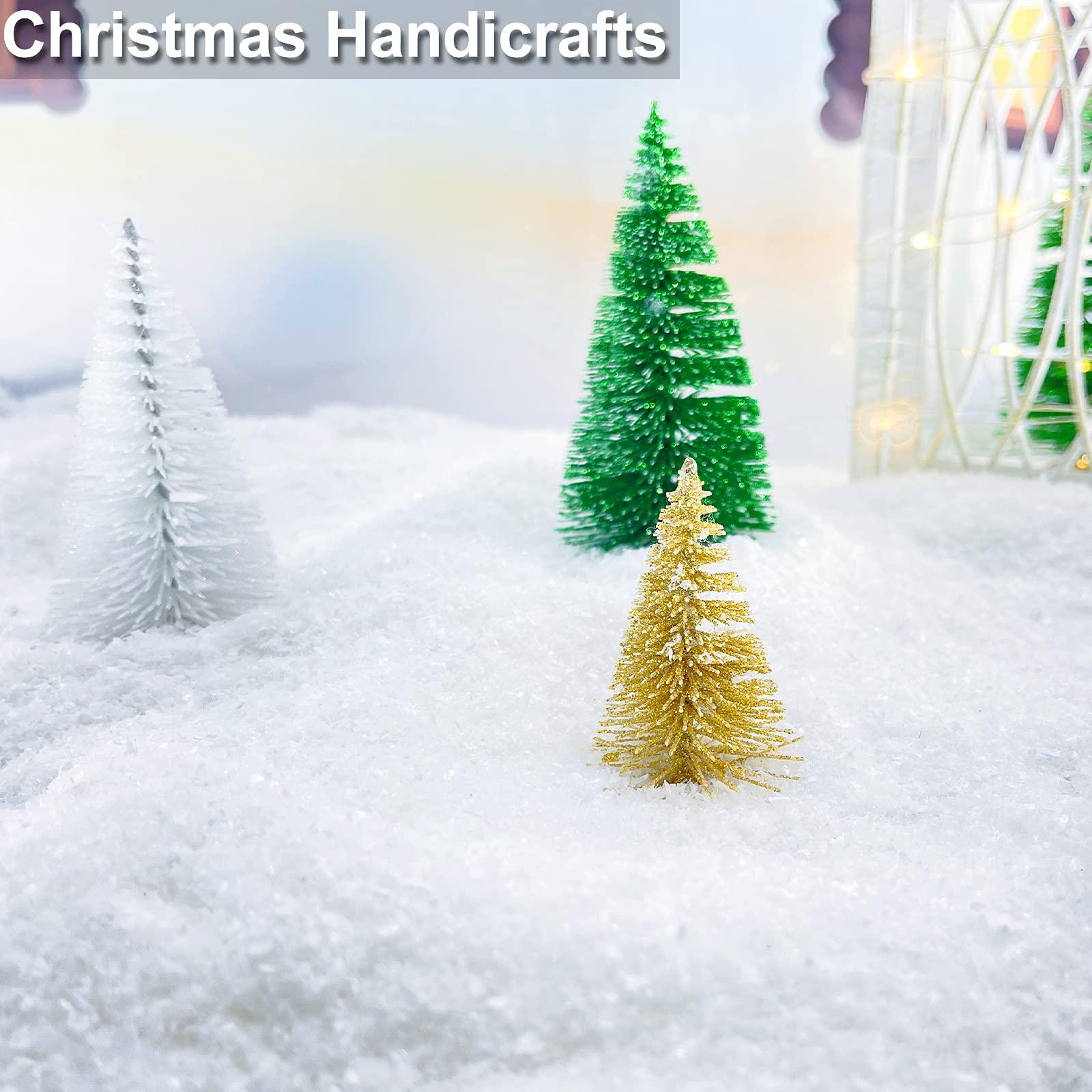 TURNMEON TURNMEON 30 Ounces Fake Artificial Snow Powder Christmas Tree Decorations, Sparkling Dry Plastic Faux Snowflakes for Christmas Decorations Home, Village Displays, Holiday Winter Crafts,Slime Supplies