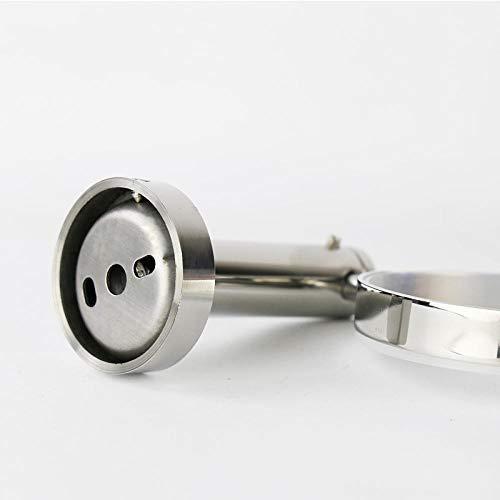 KLAJHHSSSSSSSSS Soap Dish Round Ceramic Stainless Steel Soap Holder with Base Bathroom Wall Hanging Soap Blue Soap Dish Holder for Bathroom Shower Soap