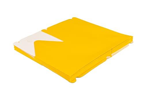 Shatchi Shatchi Cardboard Lunch Takeaway Birthday Wedding Meal Food Cake Boxes Childrens Party Bags, Yellow, Pack of 20