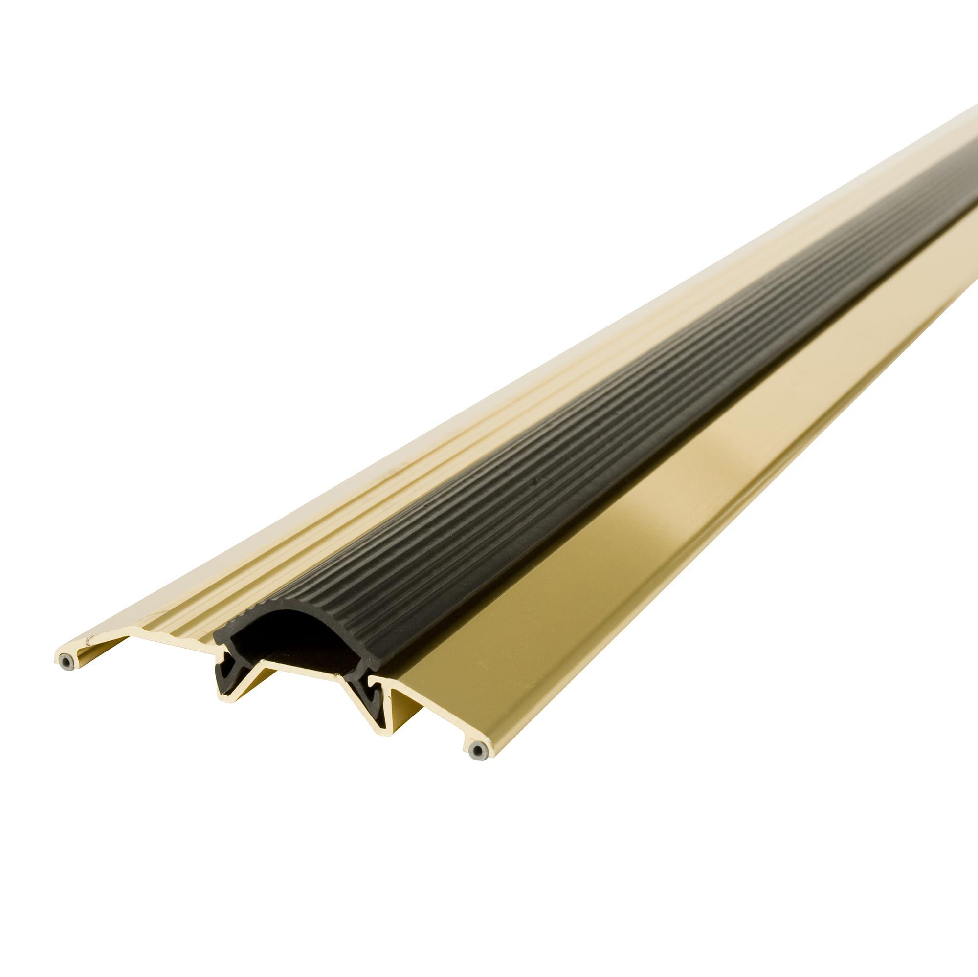 M-D Building Products Premium Low Threshold with Vinyl Seal AP 334, 36 Inches, Brite Gold - MD Building Products 09043