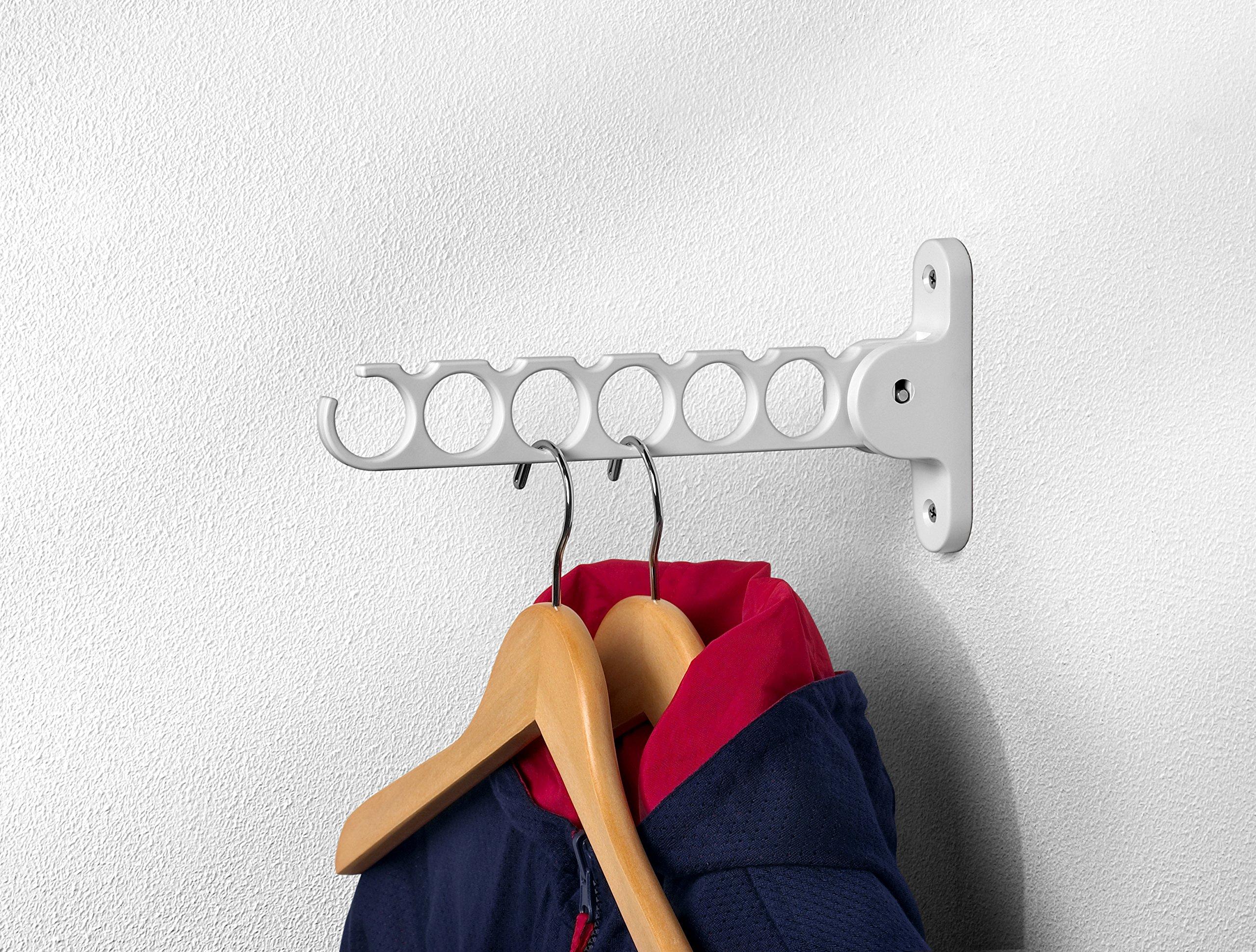 Spectrum Diversified Spectrum 35000 Diversified Wall Mount Hanger Holder Closet Organizer, White
