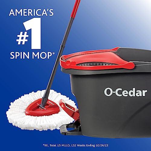 O-Cedar O-Cedar Easywring Microfiber Spin Mop & Bucket Floor Cleaning System with 4 Extra Refills