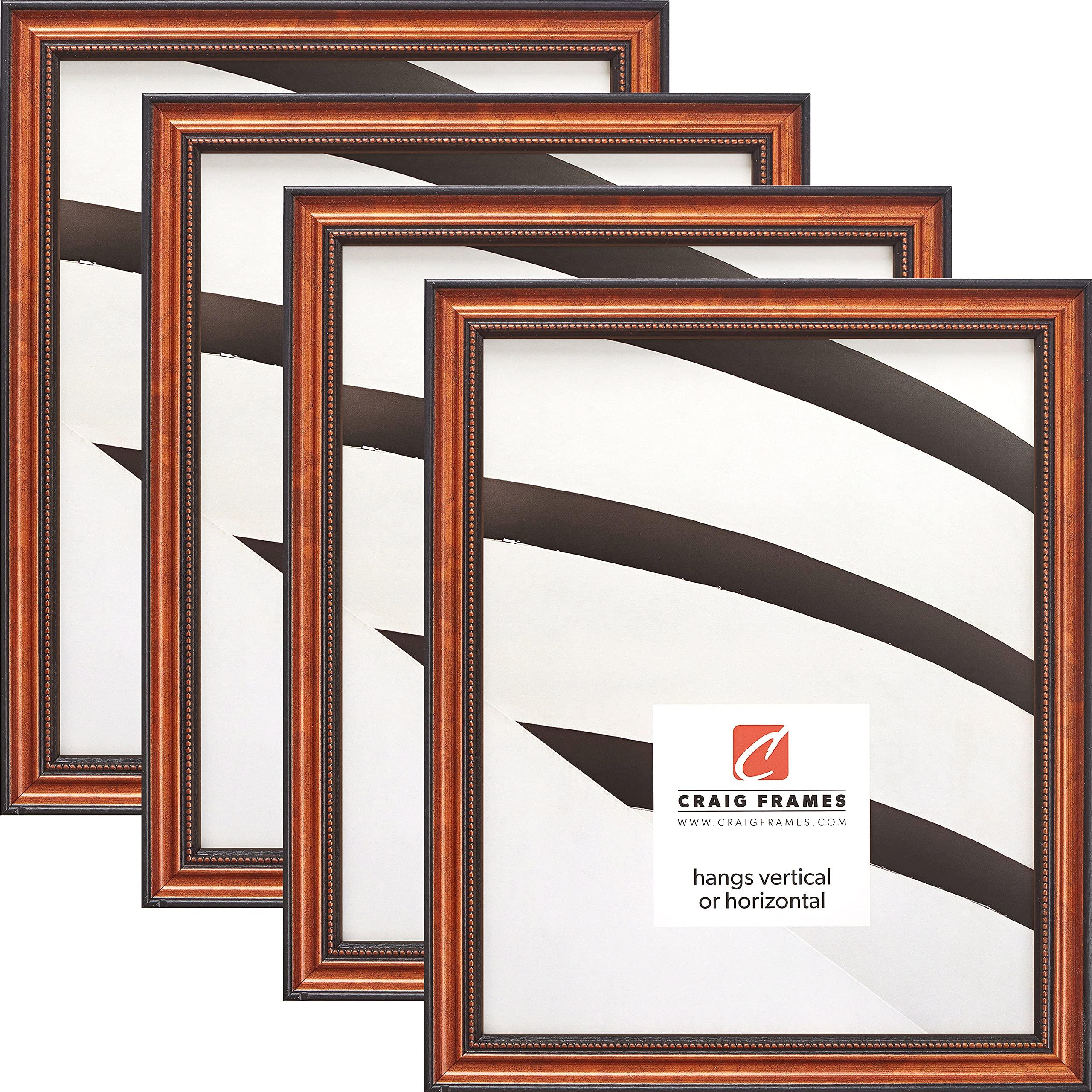 Craig Frames Craig Frames 314CU, Ornate Copper Picture Frame, 12 x 36 Inch, Set of 4