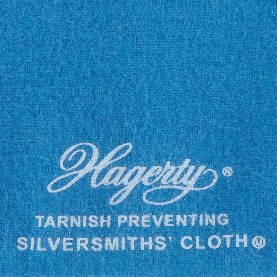 W. J. Hagerty Hagerty Zippered Flatware Storage Drawer Liner Tarnish Preventative Silverware Organizer, Large Container, Cutlery Holder, and Utensil Keeper Bag, Made in USA, Kosher Certified,Blue, 19\" x 12\" x 2.5\"