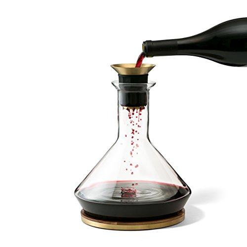 RBT RBT Decanter with Wood Coaster and Micro-Perforated Aerator