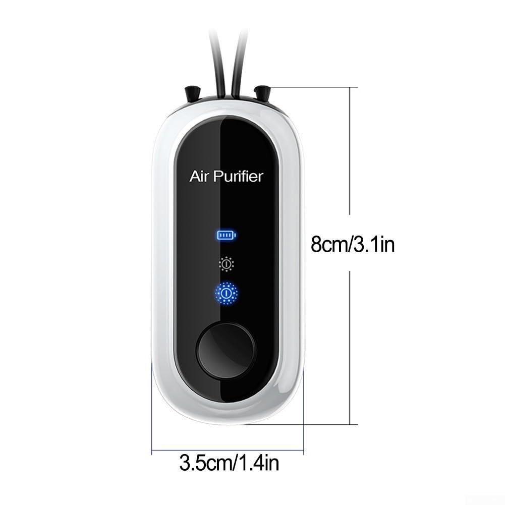Cloudpower Portable Hanging Neck Negative Ions Purifier, Personal Wearable Mini Air Ionizer For Outdoor, Travel Small And Lightweight Black, White(White)