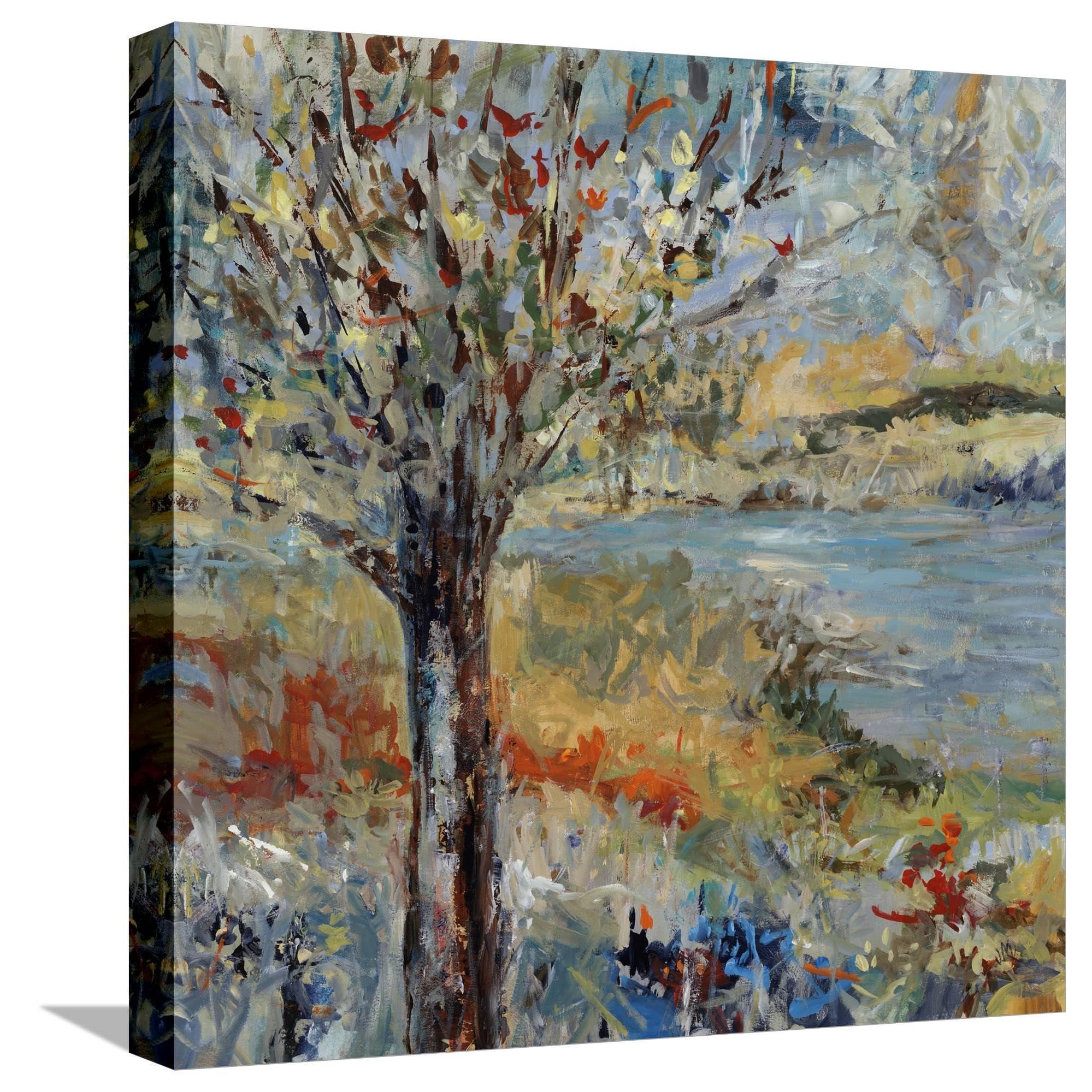 ART.COM ART.COM Canvas Wall Art Prints Private Creek by Jodi Maas, Scenic Decor, 16\" x 16\"
