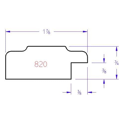 ArtToFrames ArtToFrames 14x17 Inch 820 Oval Frame Vintage Walnut Comes with Oval Flat Glass, Oval Frame Back and Wall Hanging Hardware (820A1417VW)