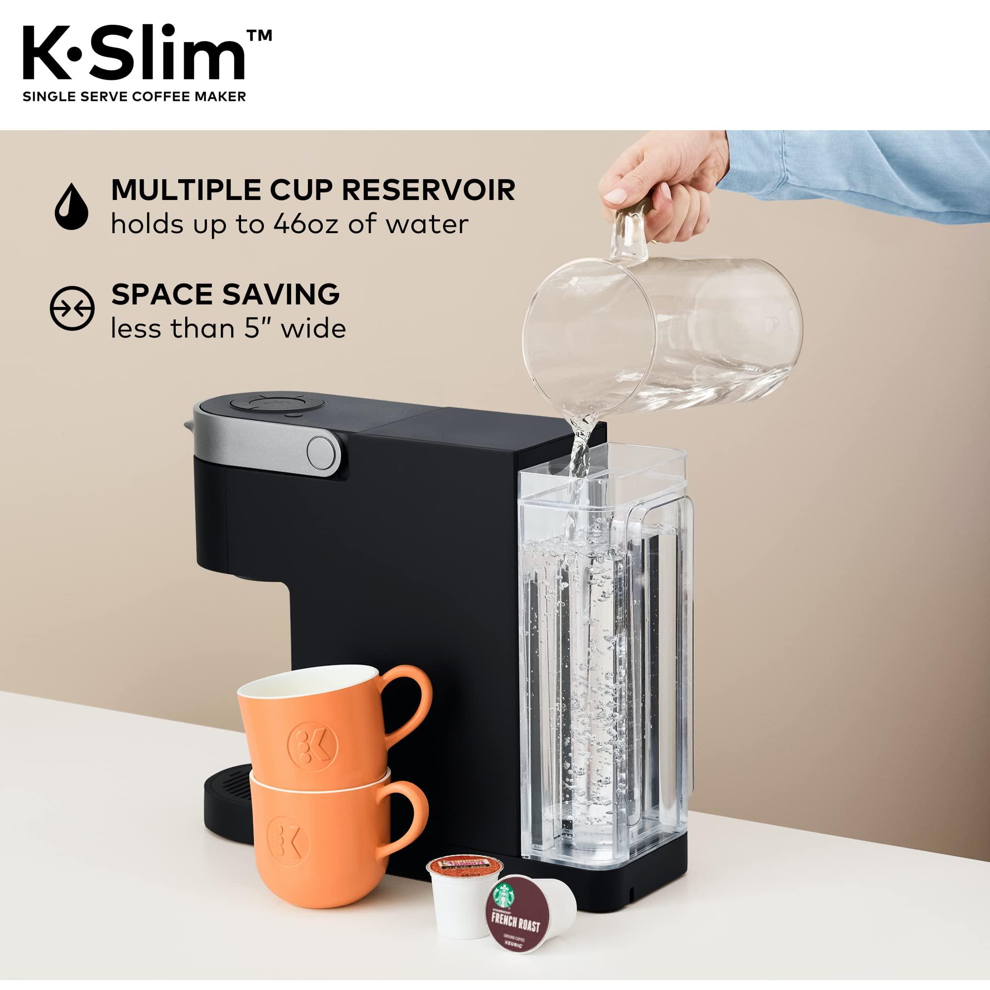 Keurig Keurig K-Slim Single-Serve K-Cup Coffee Maker, Black and Keurig Standalone Milk Frother, Black