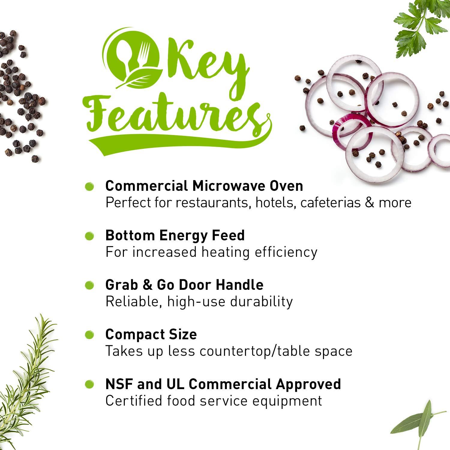 Panasonic Panasonic 1000W Commercial Microwave Oven With Nordic Ware Deluxe Plate Cover