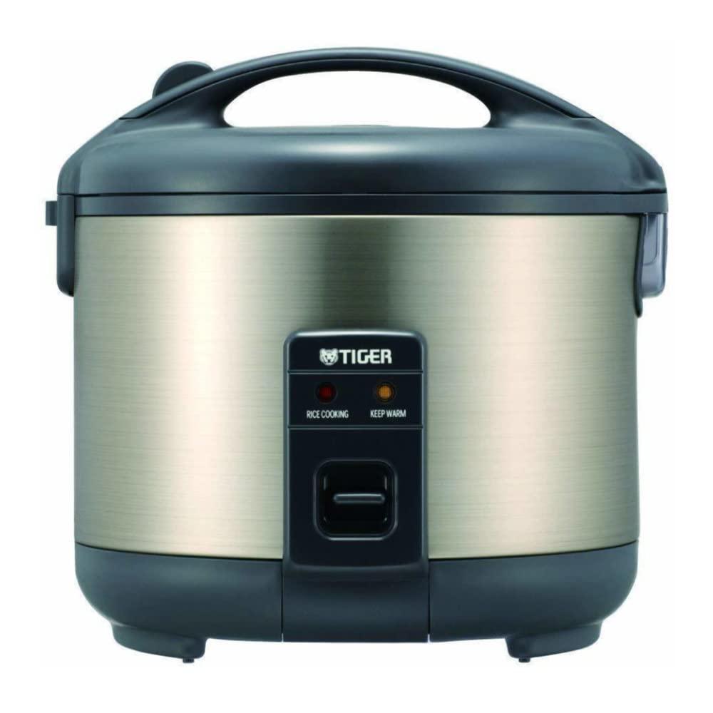 Tiger Tiger JNP-S18U-HU 10-Cup (Uncooked) Rice Cooker and Warmer, Stainless Steel Gray