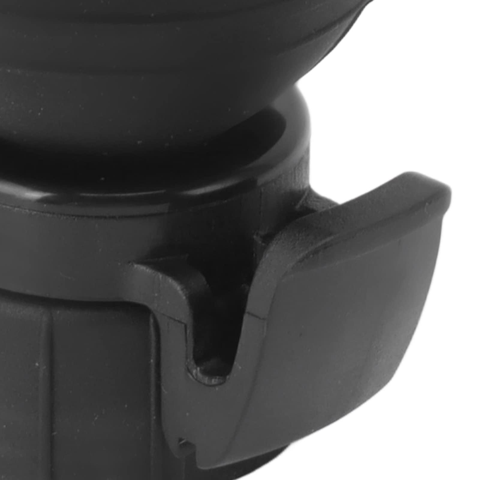 F&Y Silicone Soda Bottle Lid with Air Pump, Leak Proof Carbonated Drink Fizz Keeper, Reusable Pump Cap Saver & Stopper for Beverage Freshness (Black)