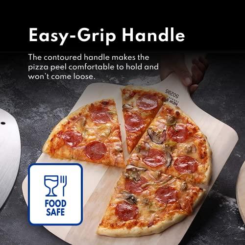 New Star Foodservice New Star Foodservice 50226 Restaurant-Grade Wooden Pizza Peel, 14" L x 12" W Plate, with 8" L Wooden Handle, 22" Overall Length