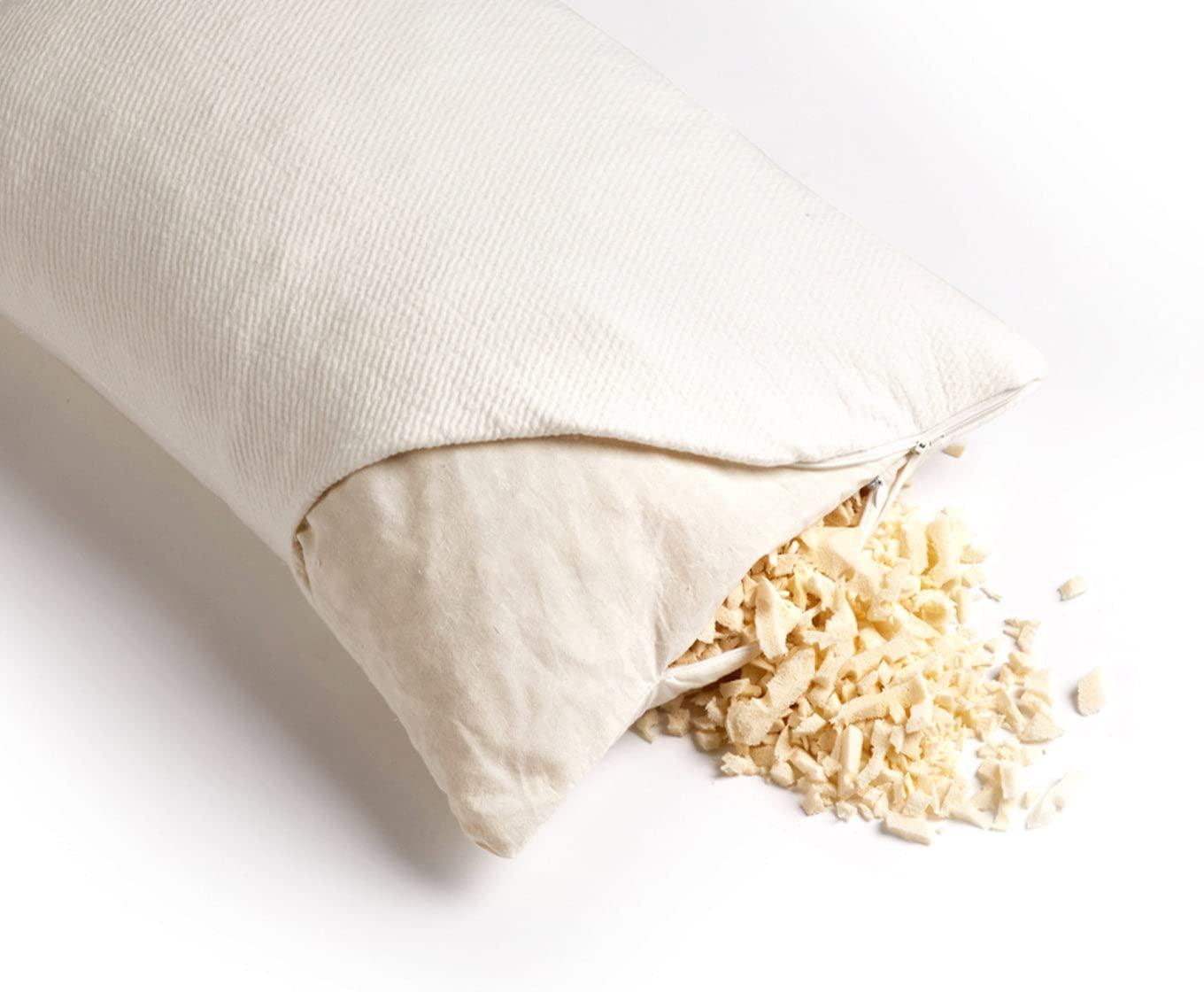 Sleep On Latex Natural Latex Shredded Foam Pillow - King Size - Set of 2