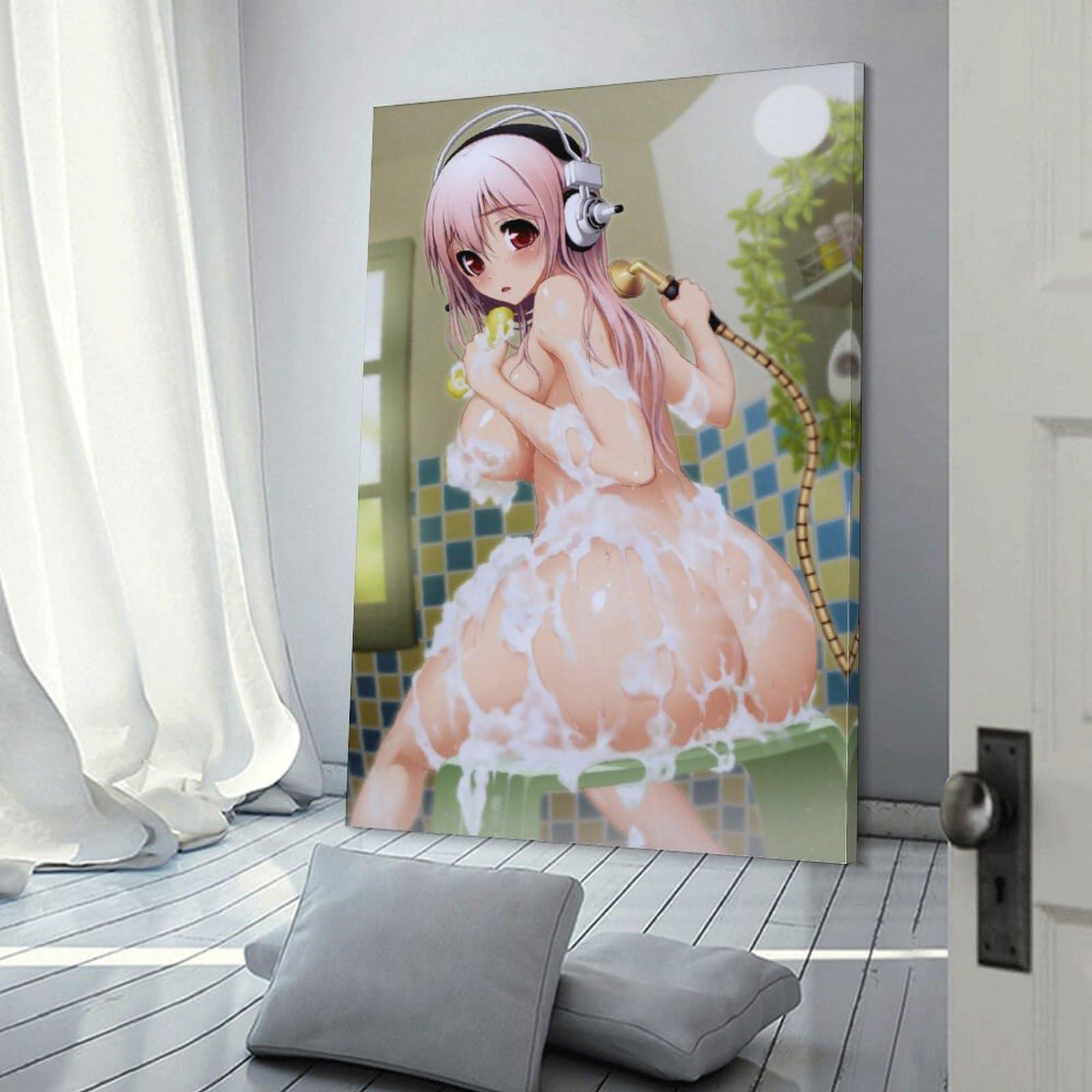 HomeLoft Basics Sonicomi Game Anime Posters Super Sonico Girl Idol Group Boobs Posters Bathroom Posters Canvas Art Poster And Wall Art Picture Print Modern Family Bedroom Decor Posters 12x18inch(30x45cm)