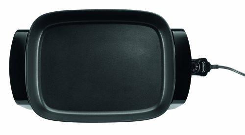 De'Longhi De'Longhi Electric Skillet with Tempered Glass Lid, 16" X 12", Black