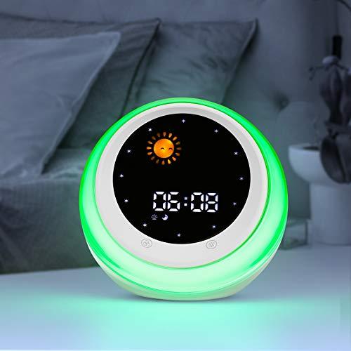 ICODE ICODE Time to Wake Alarm Clock for Kids, Children\'s Sleep Trainer, Kids Wake Up Light, Sleep Sound Machine