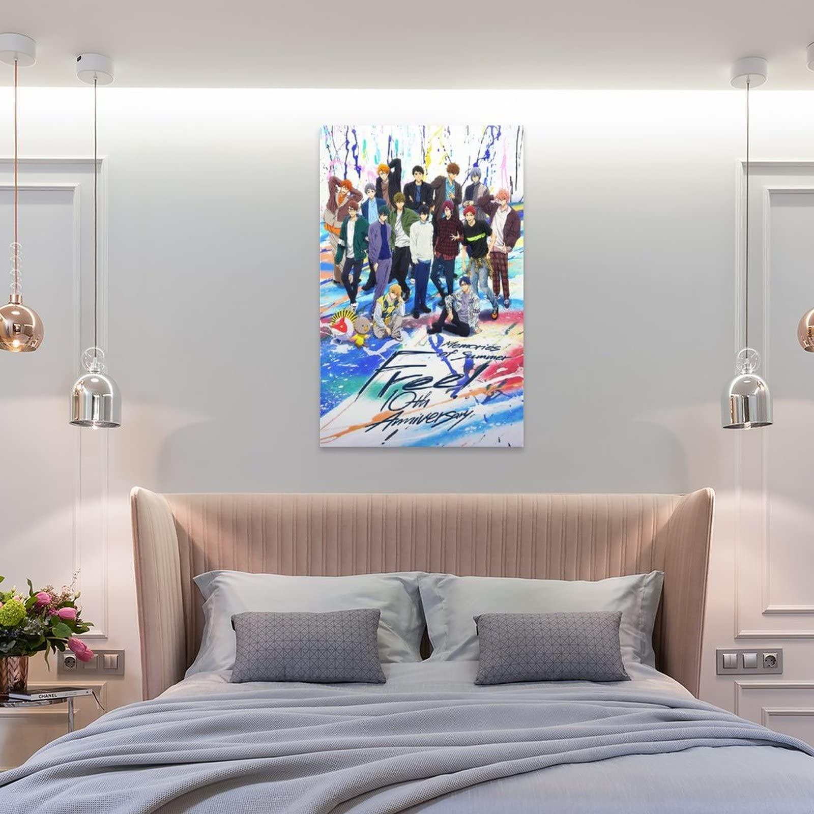 GUNKY GUNKY Anime Free! Iwatobi Swim Club Poster Home Decor Poster Wall Art Hanging Picture Print Bedroom Decorative Painting Posters Room Aesthetic 20x30inch(50x75cm)