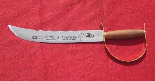 Sabre Uster champagne saber wood handle