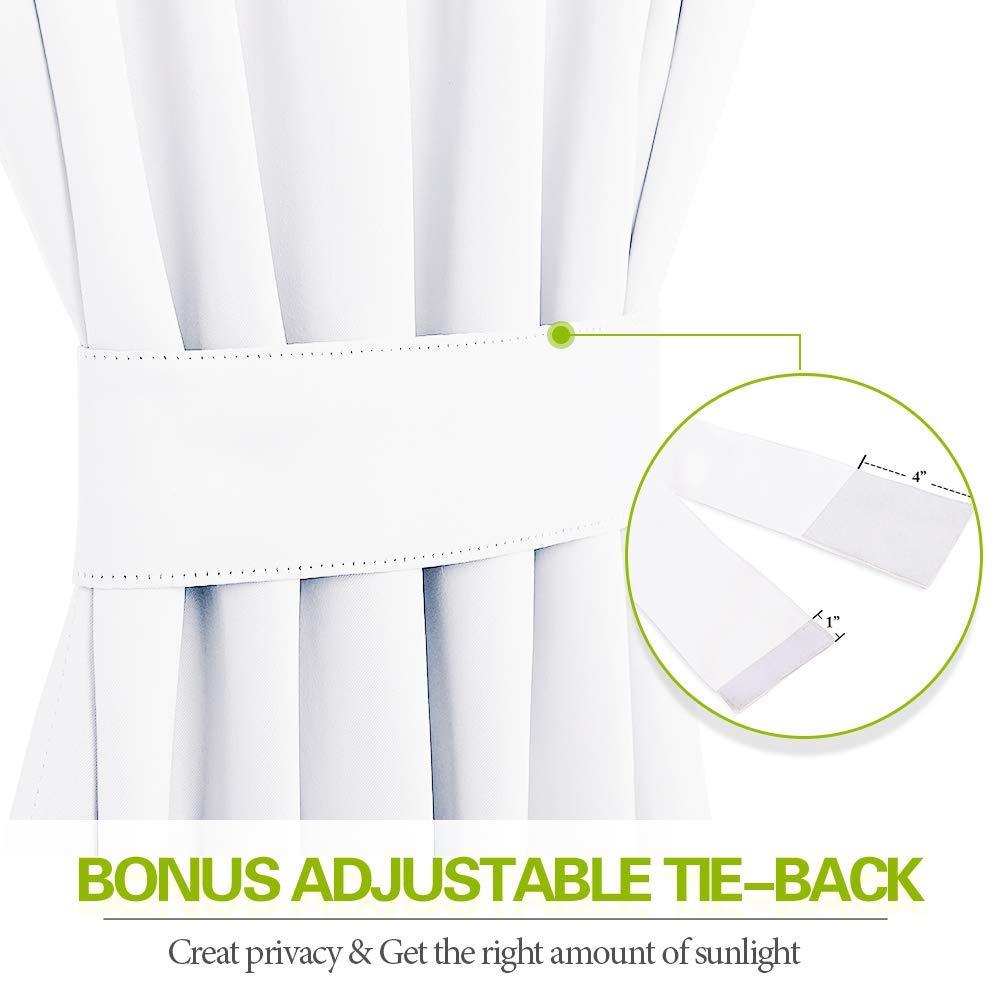 EcoDrapes EcoDrapes Double Pinch Pleat Curtains for Traverse Rod and Regular Rod (Pure White 150 Inch Wide by 144 Inch Long- 1 Panel with Hook)
