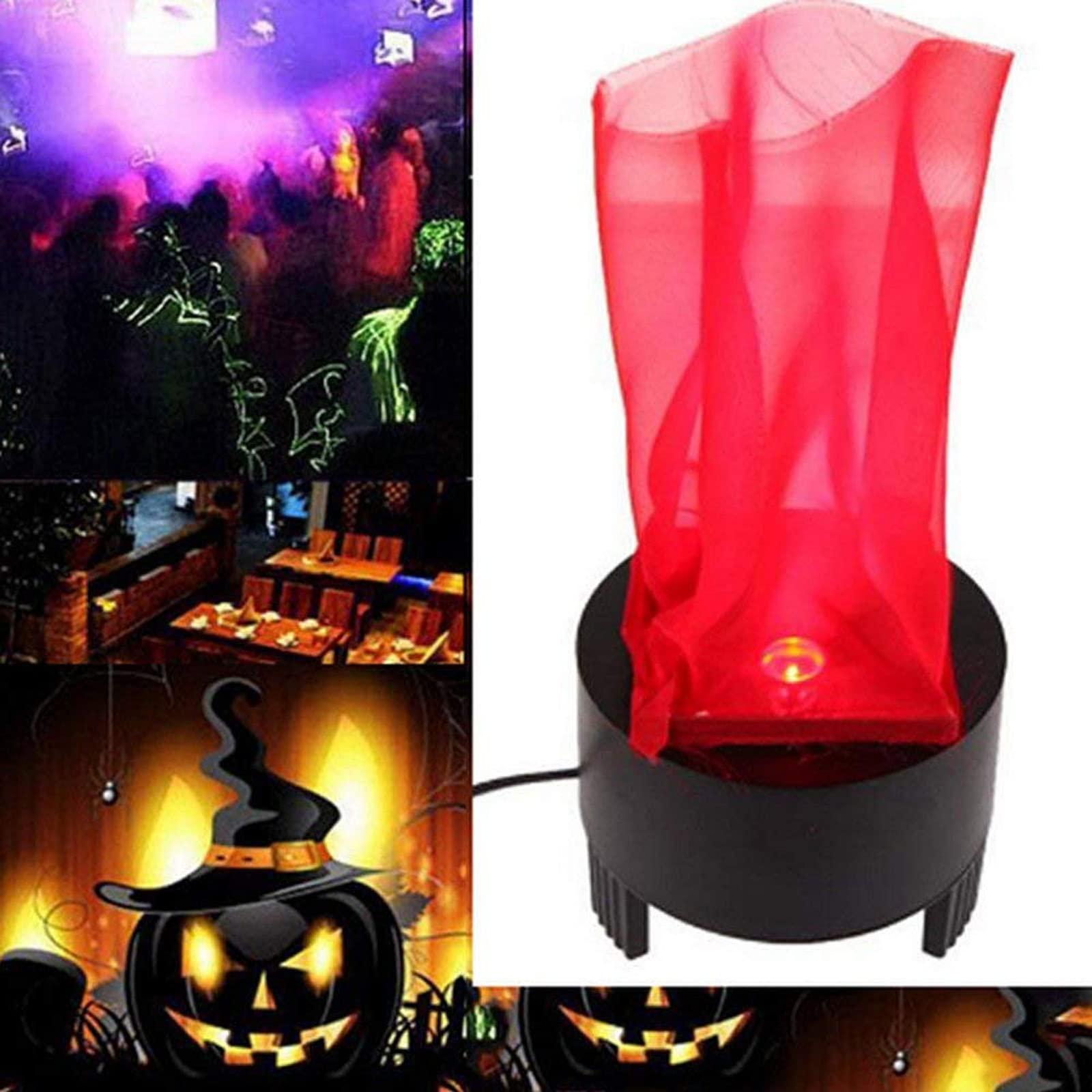 Beacon Pet LED Fake Fire Flame Light 3D Flickering Fire Flame Electronic Flame Night Light Prop Simulated Flame Lamp Prop for Halloween Christmas Indoor Party Decoration, US Plug (Long Flame)