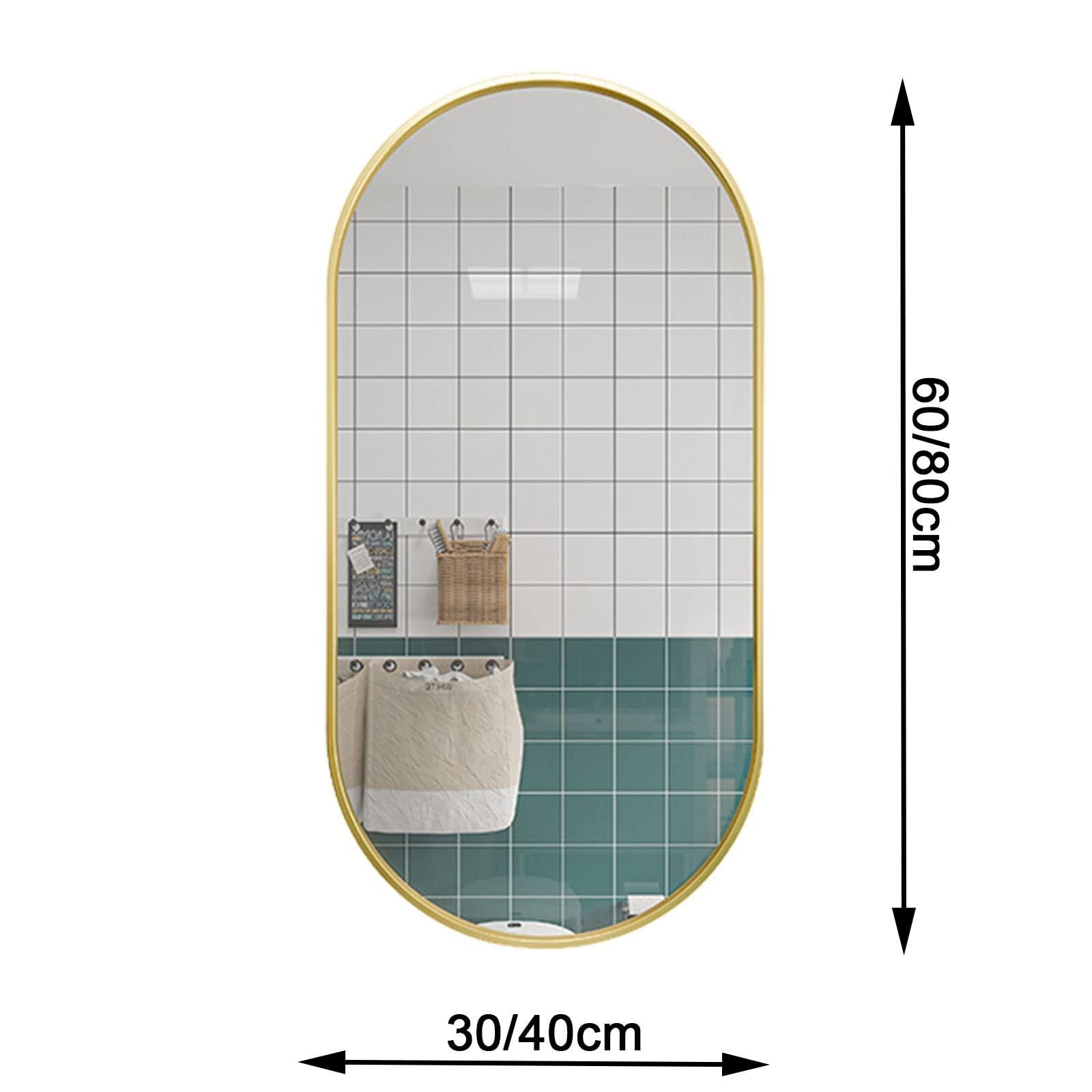 GQJNHUI GQJNHUI Iron,Bathroom Corner Mirror,Swivel Wall Mirror,Bathroom Side Hanging Beveled Mirror with Stand,Black/White/Gold,HD Silver Mirror,Vanity Mirror for Living Room Bedroom Hallway (Color : Wh