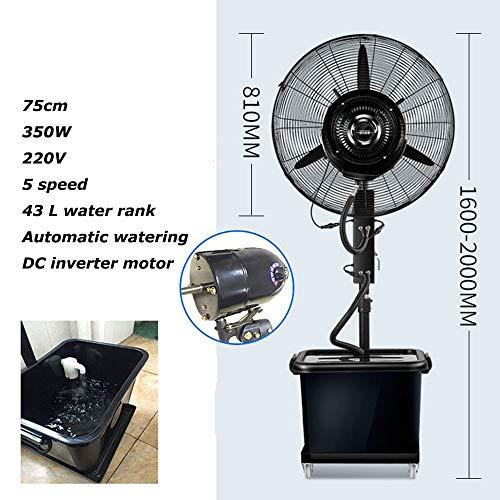 Pealihuy Pealihuy 26"/30" Misting Fan Metal Oscillating Commercial High-Velocity Outdoor indoor Mist Fan Black Industrial Cool,Cooling Fans