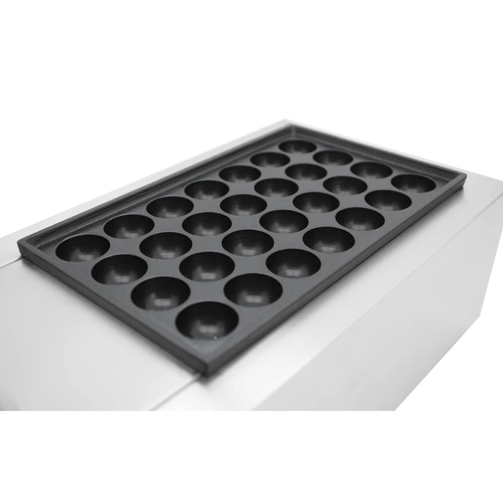 EQCOTWEA EQCOTWEA Electric Takoyaki Maker, 28 Holes Commercial 110V 1.8KW Electric Non-stick Baker Electric Takoyaki Japanese Octopus Fish Ball Maker Machine Takoyaki Grill