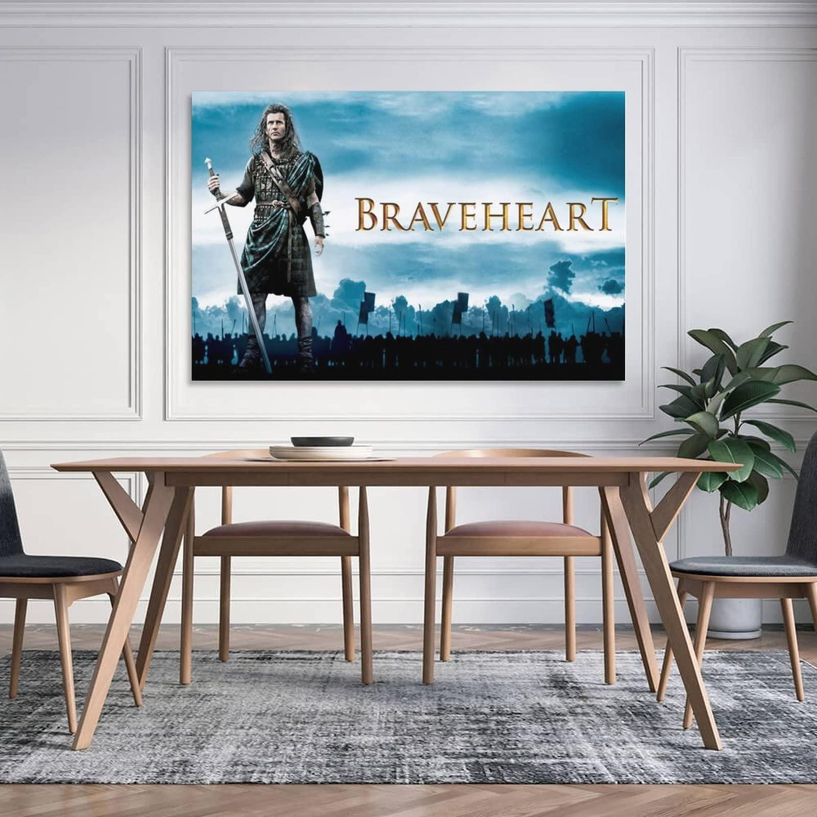 HAUHAU Braveheart Movie Poster (23) Room Aesthetic Poster Print Art Wall Painting Canvas Posters Gifts Modern Bedroom Decor 20x30inch(50x75cm)