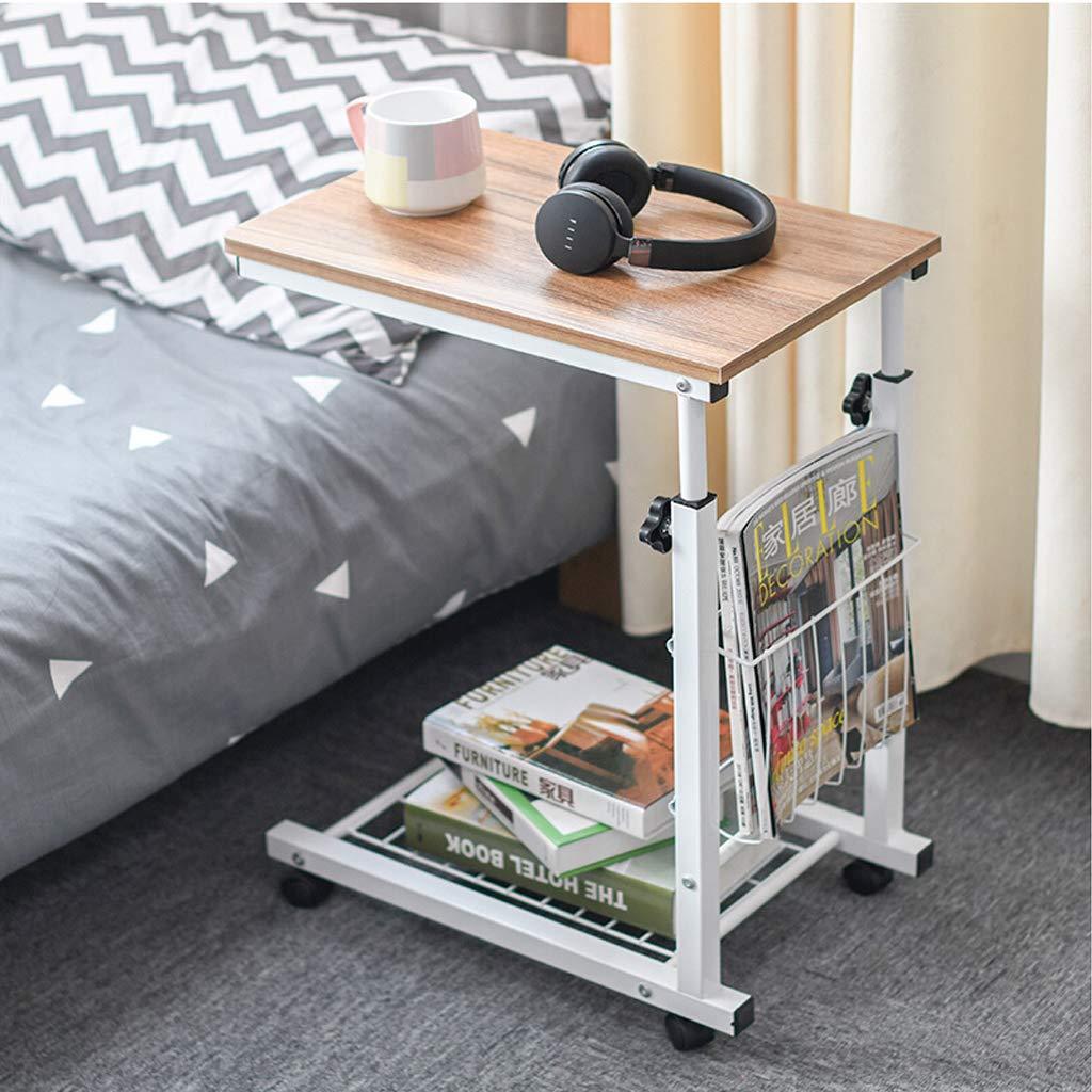 Home Office Desks Home Office Desks Adjustable Overbed Table,Bedside Laptop Desk with Wheels, Movable Worktable,Portable Computer Stand Cart,Sofa Tray Side Table, C-Type Coffee Table,Multifunctional Storage