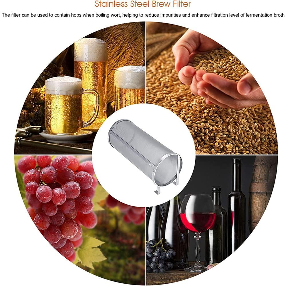 MNSSRN MNSSRN Refined Beer Filter Basket, Hops Filter, Red Wine Filter, Brewing Accessories are Solid and Durable, Malt Filter,30cm