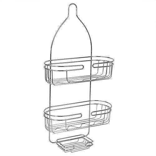 Home Basics Home Basics Jumbo Shower Caddy, Silver Chrome