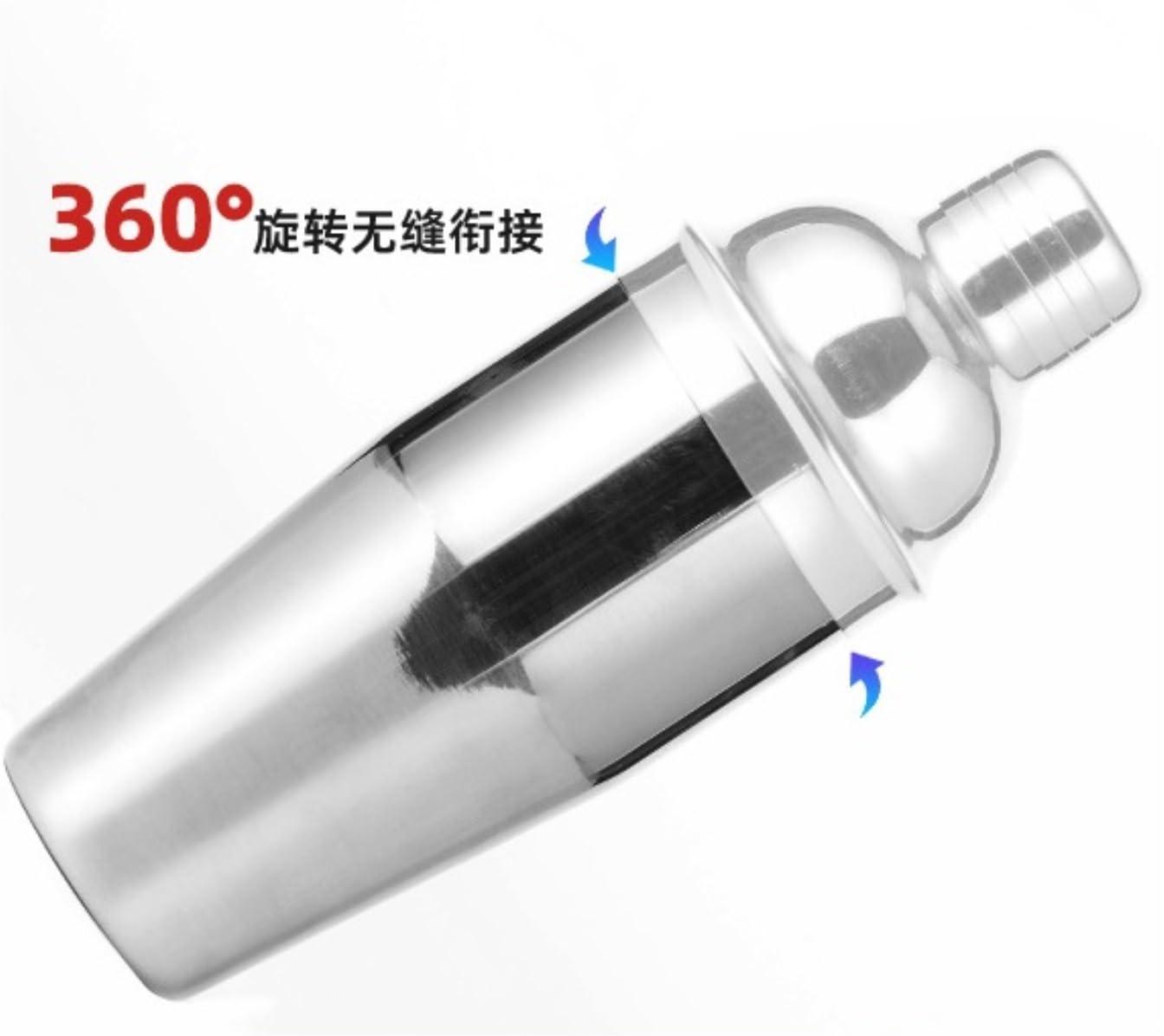 DRMEE DRMEE Bartender Kit 10 Piece Cocktail Shaker Set with Bamboo Stand Stainless Steel Bartender Kit Bar Tools Set Professional Bar Tools, 700ml