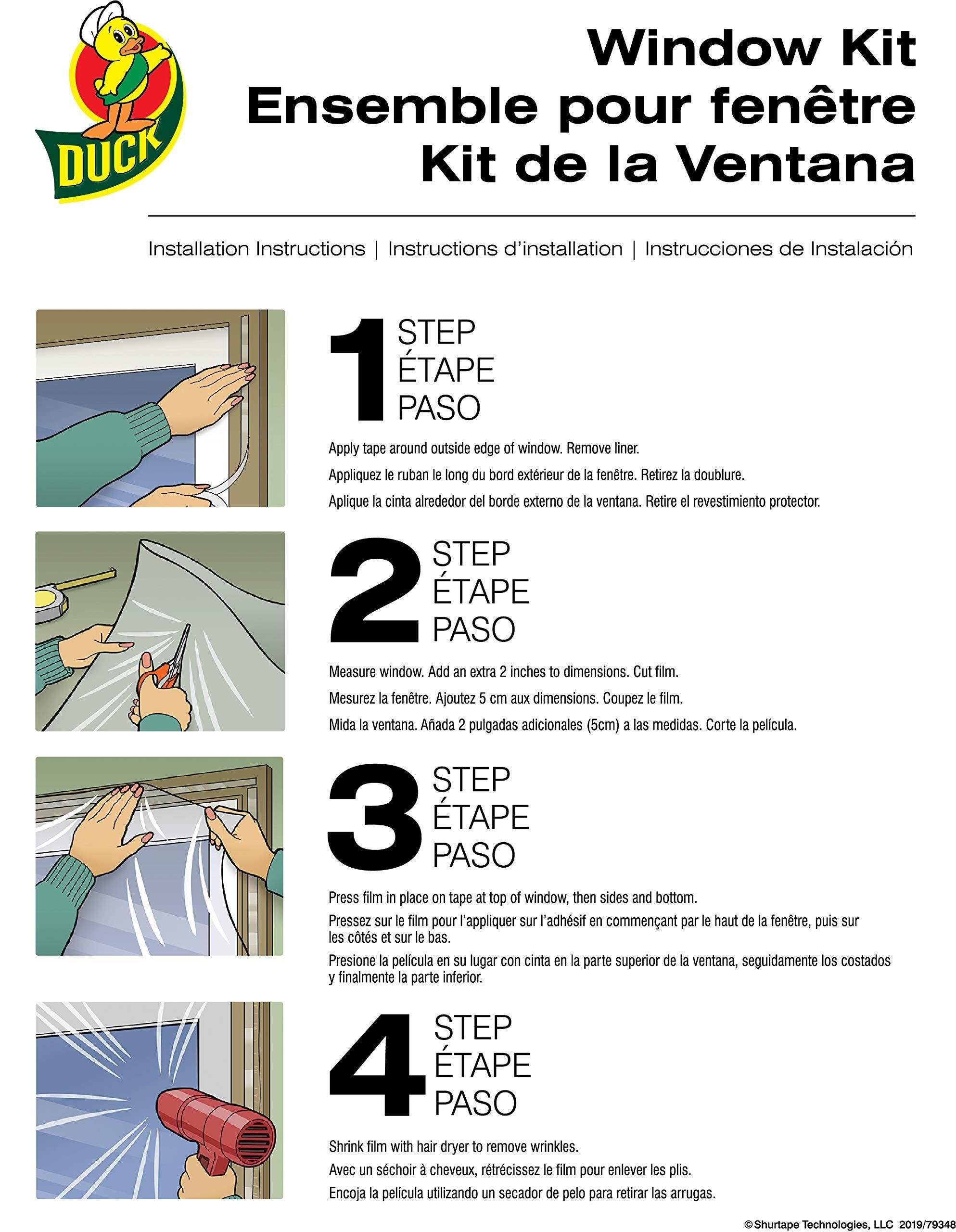 Duck Brand Duck Brand Indoor 10-Window Shrink Film Insulator Kit, 62-Inch x 420-Inch, 286216