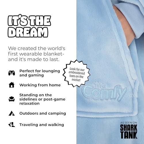 THE COMFY THE COMFY Dream | Lightweight Microfiber Fleece Wearable Blanket, Oversized Design with Hood from Shark Tank, Soft Oversized Pocket Blanket, Warm and Cozy Gifts