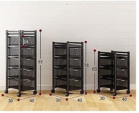 Bsetain Kitchen Storage Rack Vegetable Rack Kitchen Rotating Vegetable Rack, 360 Rotating Shelf, Circular Layered Storage Rack, Floor-Standing Multi-Layer Kitchen Storage Rack, Kitchen Living Room Household