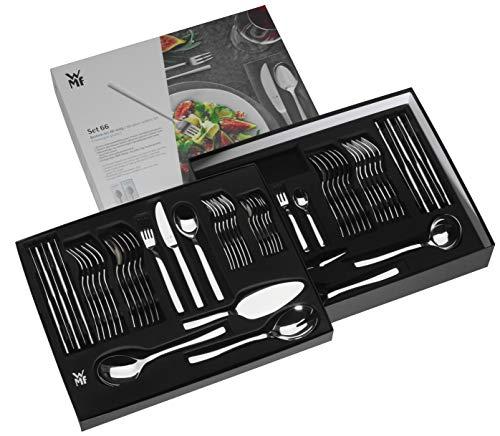 WMF WMF Ambiente Cromargan Protect Cutlery Set for 12 People, Silver, 66-Piece