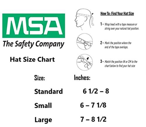 MSA MSA 454617 Skullgard Cap Style Safety Hard Hat with Staz-on Pinlock Suspension | Non-slotted Cap, Made of Phenolic Resin, Radiant Heat Loads up to 350F - Standard Size in Natural Tan