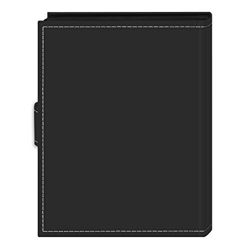 Pioneer Photo Albums Pioneer Photo Albums EXP-46/BKP 36-Pocket 4 by 6-Inch Embroidered \"Photos\" Strap Sewn Leatherette Cover Photo Album, Mini, Black